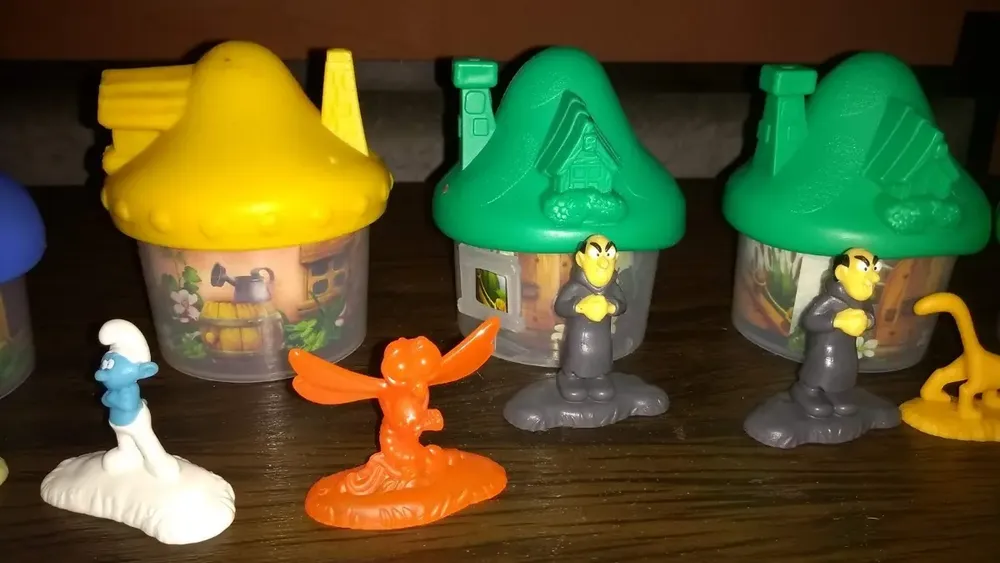 Smurfs Vila Perdida Mc Donalds Lote C/ 6 Casas E 10 Bonecos - Imagem 5