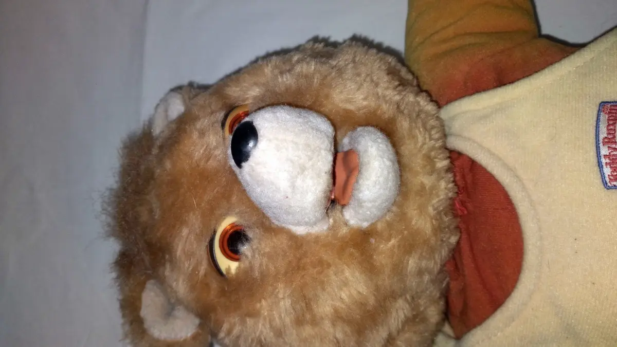 Antigo Ursinho De Pelúcia Teddy Ruxpin Tectoy Usado Defeito - Imagem 18