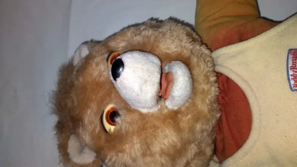 Antigo Ursinho De Pelúcia Teddy Ruxpin Tectoy Usado Defeito - Imagem 9