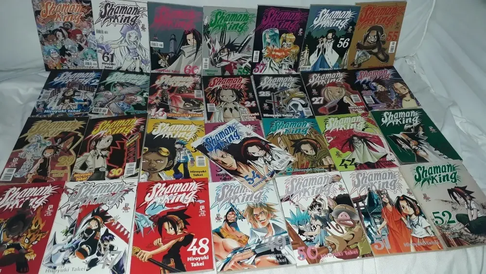 Lote Com 29 Quadrinhos Mangá Shaman King Hiroyuki Takei