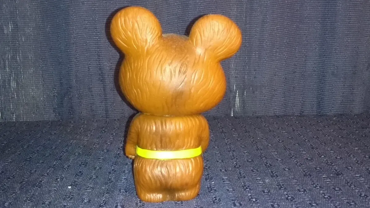 Raro Mascote Misha De Vinil Das Olimpíadas De Moscou De 1980 - Imagem 12