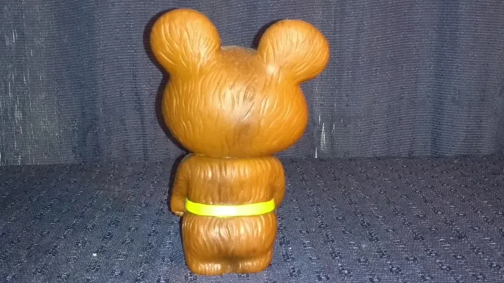 Raro Mascote Misha De Vinil Das Olimpíadas De Moscou De 1980 - Imagem 4