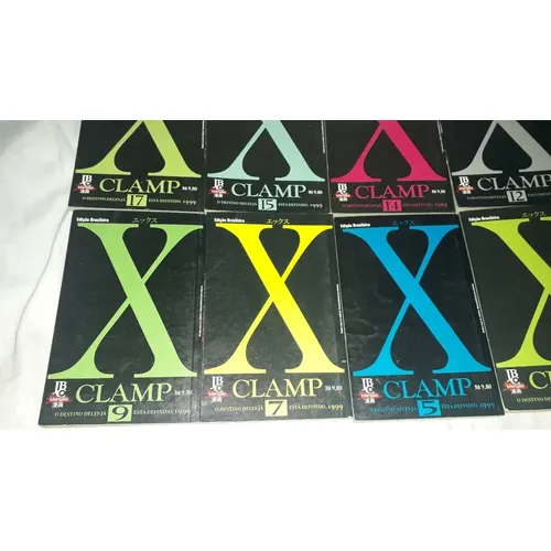 Lote Com 10 Quadrinhos Mangá X Clamp Dos Anos 90 Usados - Imagem 10