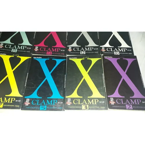 Lote Com 10 Quadrinhos Mangá X Clamp Dos Anos 90 Usados - Imagem 12