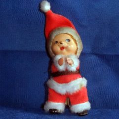 Antigo Boneco Agarradinho Vestido De Papai Noel Sem Pressão