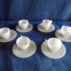 Antigo Conjunto De Xícaras Café Hevea De Plástico Usadas