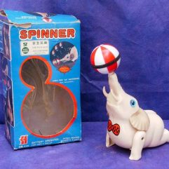 Antigo Elefantinho Spinner Movido A Pilhas Dos Anos 80