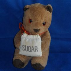 Antigo Sugar Bear Ursinho Pelúcia Segurando Saco De Açúcar