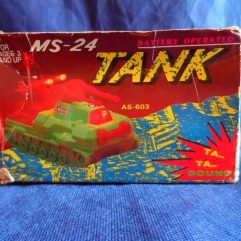 Antigo Tanque De Guerra Ms-24 Tank As-603 Na Caixa Original