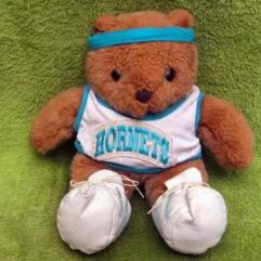 Antigo Urso De Pelúcia Torcedor Do New Orleans Hornets