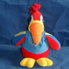 Arara Vermelha De Pelúcia Promocional Do Zoo Brasil Manaus