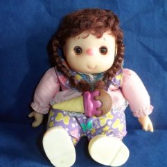 Boneca Antiga Cabelos E Olhos Castanhos Com Sorvetinho Usada