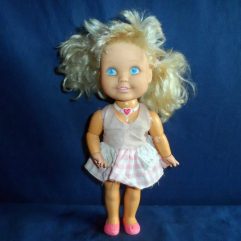 Boneca Antiga Da Estrela Loira Com Defeito Para Reparo 36cm