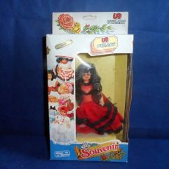 Boneca Antiga Souvenir Gaúcha Na Caixa Original Com Base
