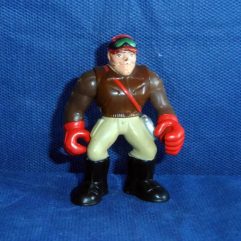 Boneco Aviador Miniatura De Borracha Usado Com 7cm De Altura