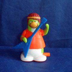 Boneco Miniatura Club Penguin Usado A Corda Disney 7cm