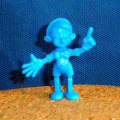 Boneco Miniatura Desenho Pinóquio Azul Disney 5cm Altura