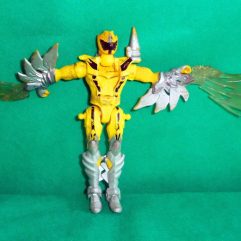 Boneco Power Rangers Amarelo 17cm Bandai 2006 Com Defeito