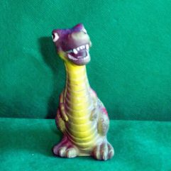 Boneco Tiranossauro Com 10cm De Borracha Usado De 2005