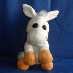 Burrinho De Peúcia Usado Olhos Grandes Com 34cm De Altura