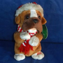 Cachorrinho Musical Usado Fala E Canta Com Roupa Natalina