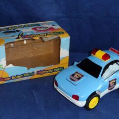 Carrinho Antigo Super Robot Patrol Highway Police Na Caixa