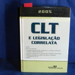 Livro Clt E Legislação Correlata Usado De 2005