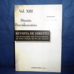 Livro Direito Previdenciário Vol Xiii Lumen Juris 2003