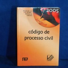 Livro Usado Código De Processo Civil De Ed. Vértice De 2005