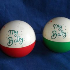Lote De 2 Bolinhas Sonoras My Baby Antigas Usadas No Estado