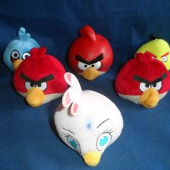 Lote De Personagens Angry Birds Usados No Estado 11cm Altura
