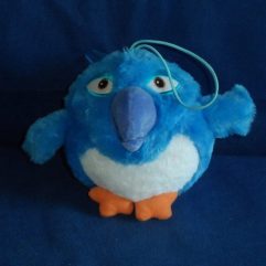 Passaro De Pelúcia Azul Que Treme E Faz Sons