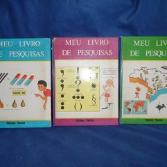 Rara Coleção Meu Livro De Pesquisas 3 Volumes Dos Anos 70