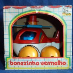 Raro Avião Libélula Antigo Bonezinho Vermelho Bandeirantes