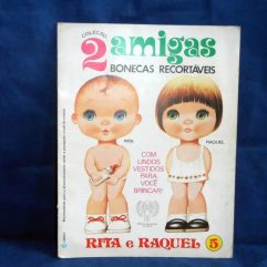 Raro Livo Coleção 2 Amigas Bonecas Recortáveis Anos 70 Usado