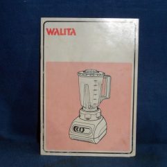 Raro Livreto De Instruções Do Liquidificador Walita Anos 80