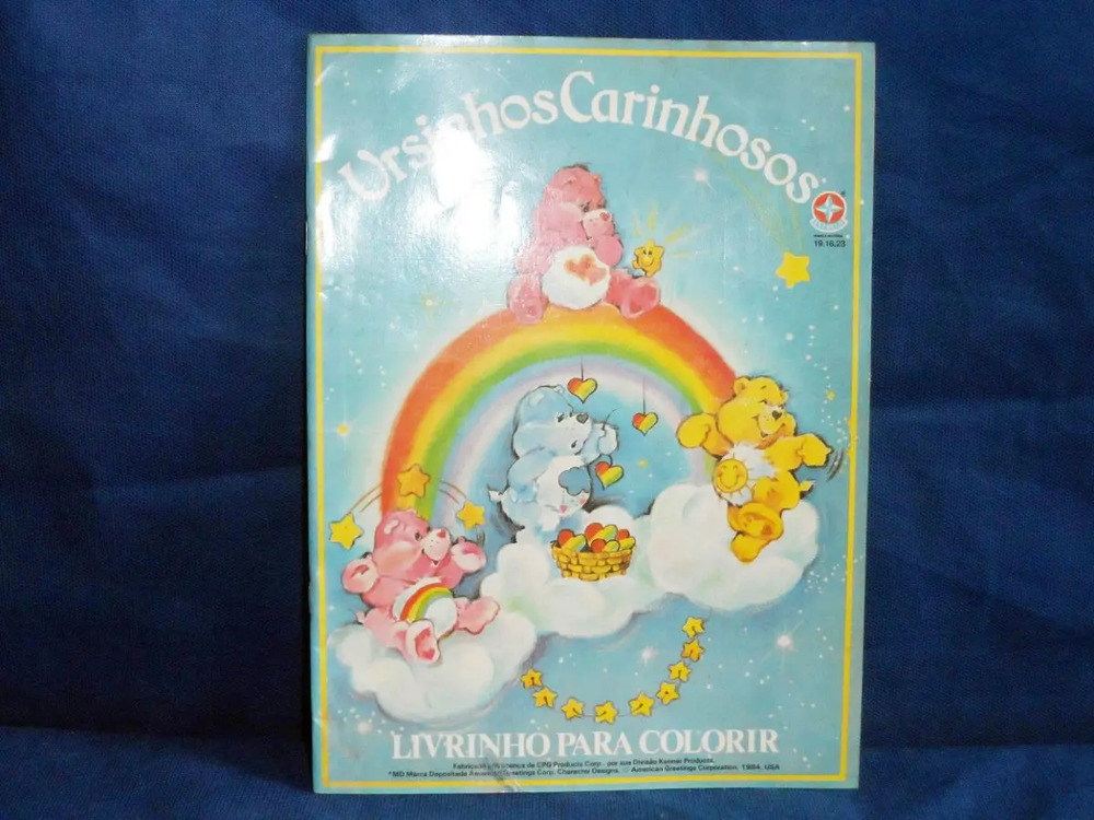 Raro Livrinho De Colorir Ursinhos Carinhosos Anos 80 Estrela