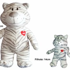 Tigresa De Pelúcia Coleção Mãe E Filho Nestlé Com O Filhote